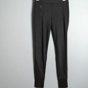 Vince Women's Jogger - XS - Charcoal Knit Tailored Pull On Zip Pockets Excellent